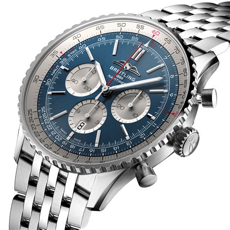 breitling navitimer b01 chronograph 46 blau|navitimer b01 chronograph 46 review.